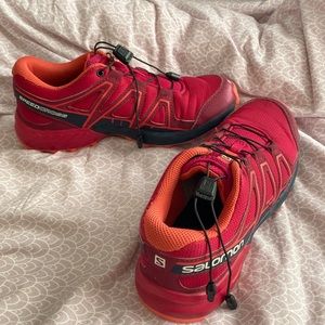 Maroon Salomon Girls 4 Speedcross Sneakers